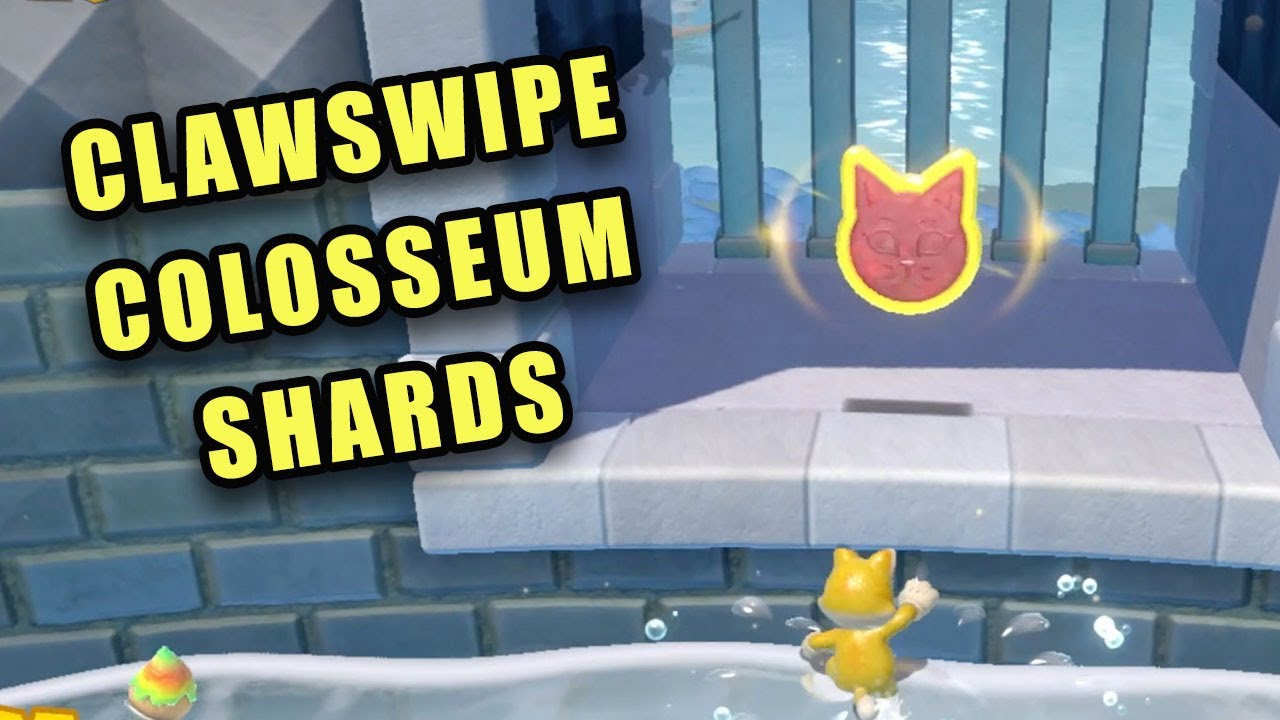 Bowser's Fury Clawswipe Colosseum Five Cat Shine Shards - Super Mario 3D World BF Switch