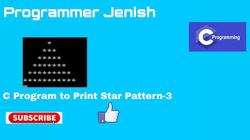 C Program to Print Star Pattern-3 (with Source Code)