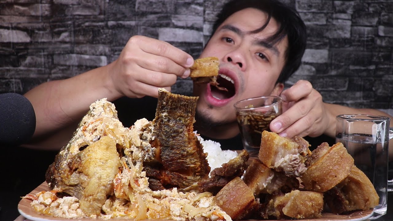 LECHON KAWALI SARCIADONG TILAPIA MUKBANG