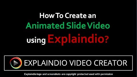 How to Create Animated Slide Video Using Explaindio Video Creator