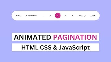 How To Make Animated Pagination Using HTML CSS And JavaScript | upCoding