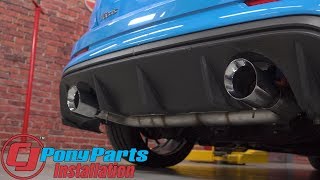 Focus RS AWE Cat-Back Exhaust System Track Edition 3" w/4.5" Chrome Silver Tips 2016-18 Installation