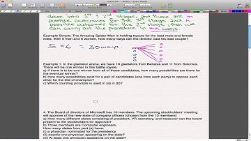 Discrete Math 1 - Tutorial 1 - Rule of Sum and Rule of Product