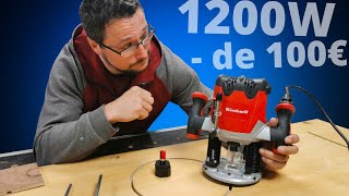 TEST défonceuse Einhell TE-RO 1255 E ( Moins de 100 euros ! )