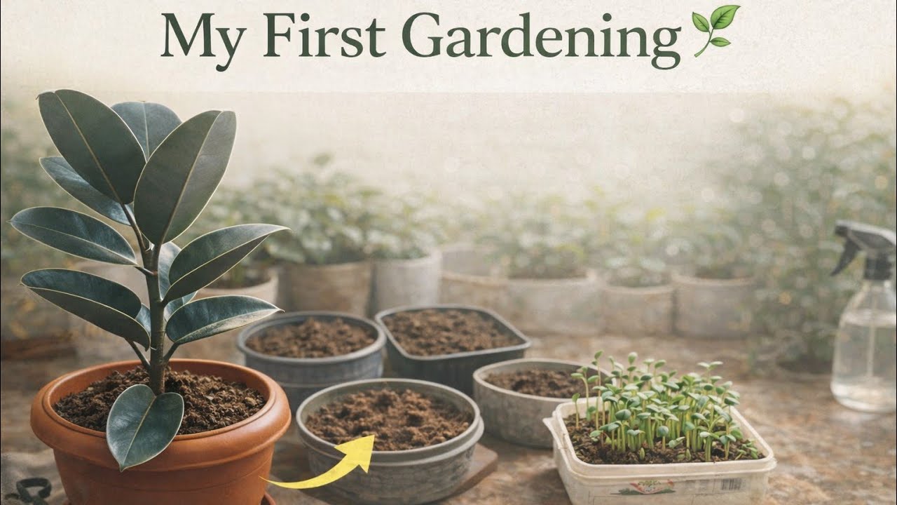 My First Gardening Experience 🌱 | Mistakes, Tips & Fun | Mini Garden Tour 