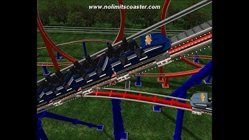 NoLimits Coaster - Doppel Feuer Schleife