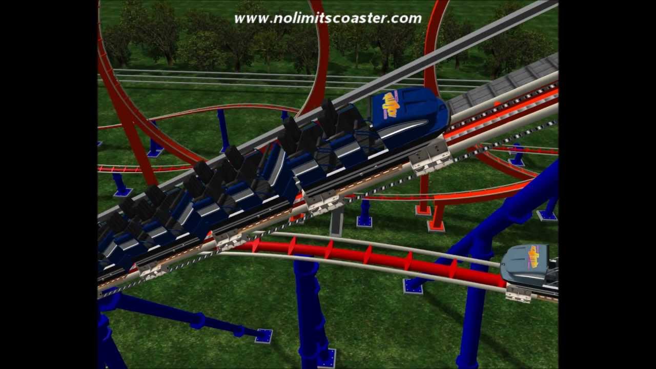 NoLimits Coaster - Doppel Feuer Schleife