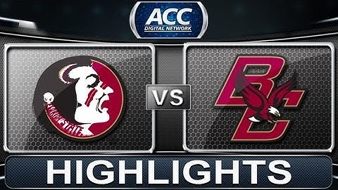 2013 ACC Football Highlights | Florida State vs Boston College | ACCDigitalNetwork