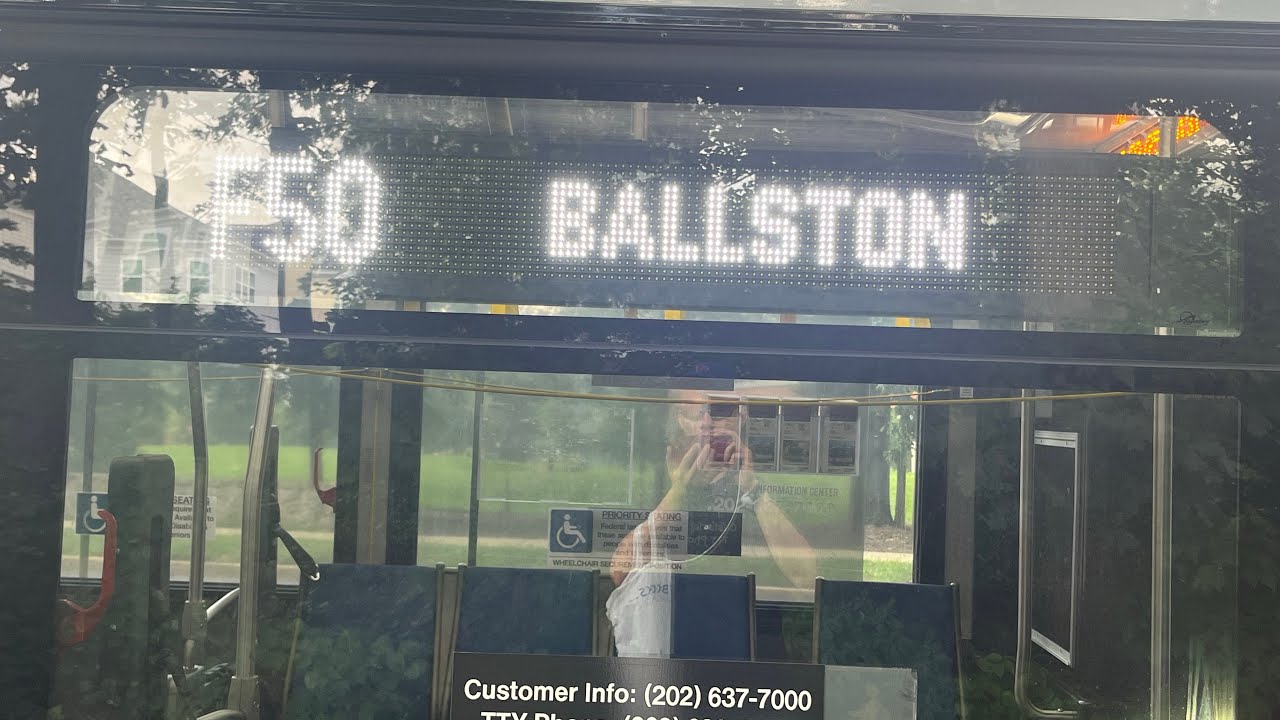 Wmata MetroBus 4000 Series Ride, #4698, Route: F50, George Mason University to Ballston-MU