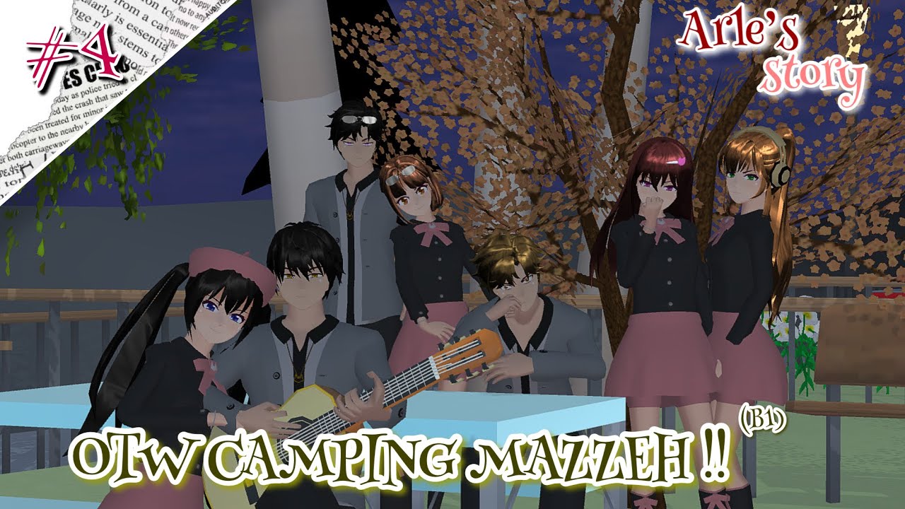 ARLE’S STORY #4 [OTW CAMPINGG!] ||DRAMA SAKURA SCHOOL SIMULATOR