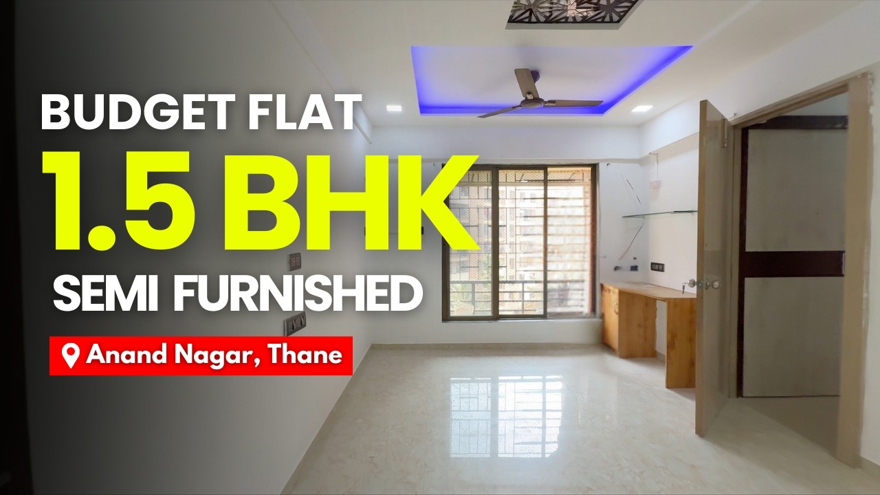 SEMI Furnished Garden Facing 1.5 BHK Budget Flat For Sale in Grand Square Anand Nagar, Thane