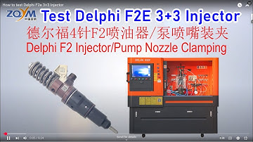 How to test Delphi F2e 3+3 Injector
