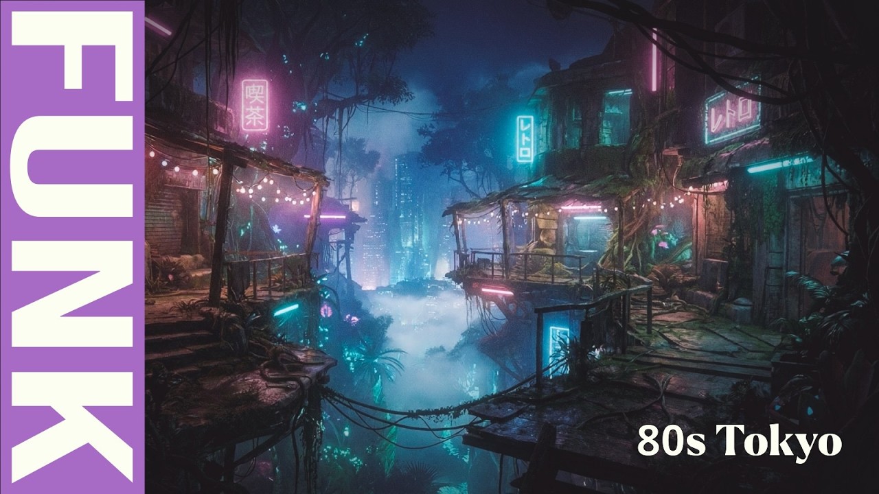 Tokyo 80s Funk Lo-Fi Radio | Neon City Pop Beats for Night Drive & Focus | Groove Club