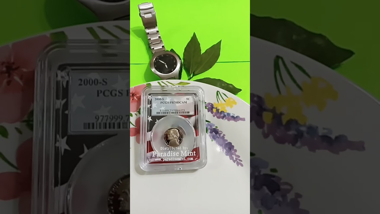 2000 S 5cent PCGS PR70 DCAM Thomas Jefferson coin beautiful collection yes.