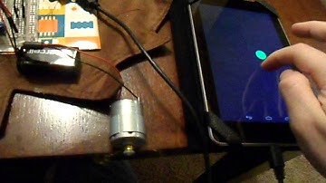Controlling a DC motor using Arduino ADK, Darlington Transistor, Android App