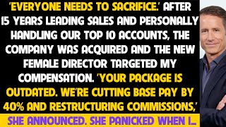 New Director Cut My Base '40% And Restructured Commissions' After 15 Years Leading Sales.