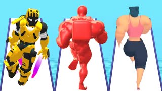 FULL METAL 3D vs MUSCLE RUSH vs WEIGHT RUNNER 3D - Triple Game screenshot 5