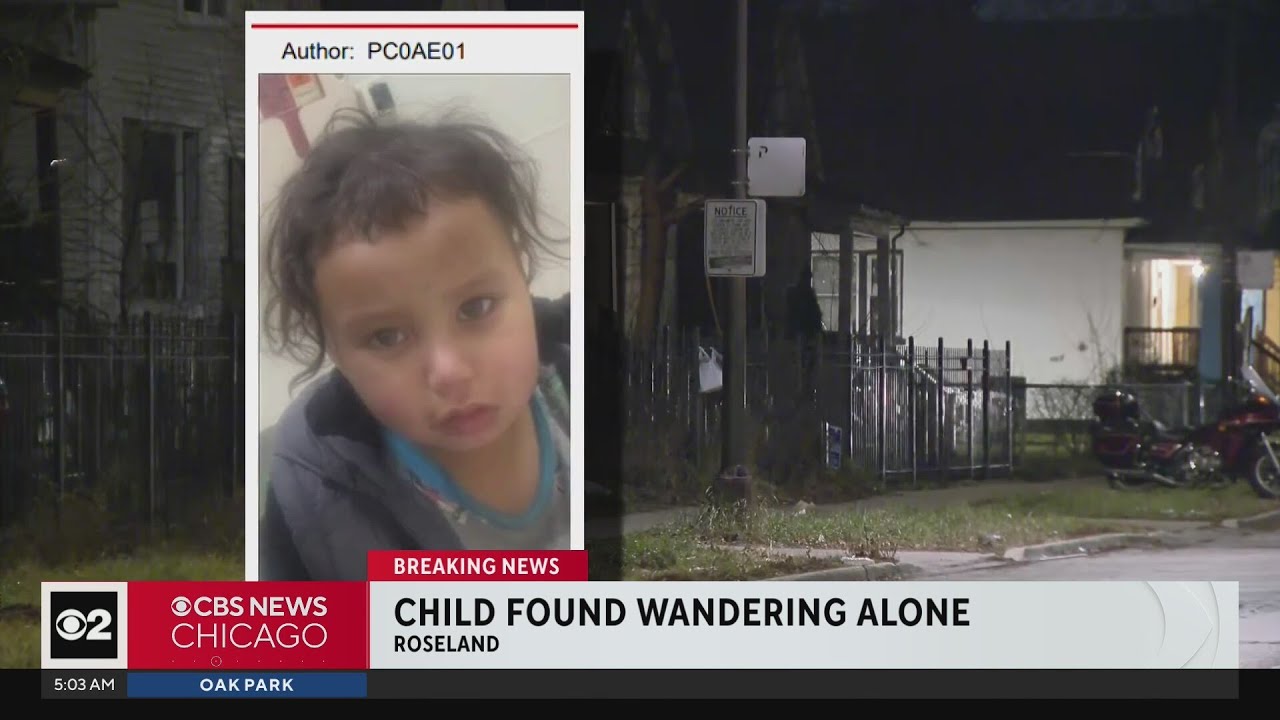 Toddler found walking alone outside on Chicago's South Side - YouTube