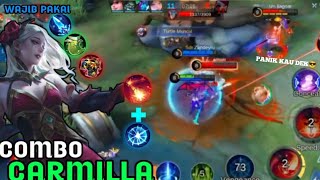 BEST SUPPORT❗BUILD DAN ITEM TERBARU CARMILLA BIKIN SUSAH DIKILL | GAMEPLAY CARMILLA  MLBB