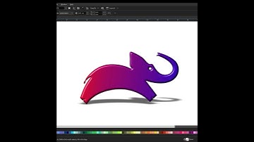 Elephant 🐘 Logo Design in Coreldraw | Drawing #shorts #logo #elephant #drawing