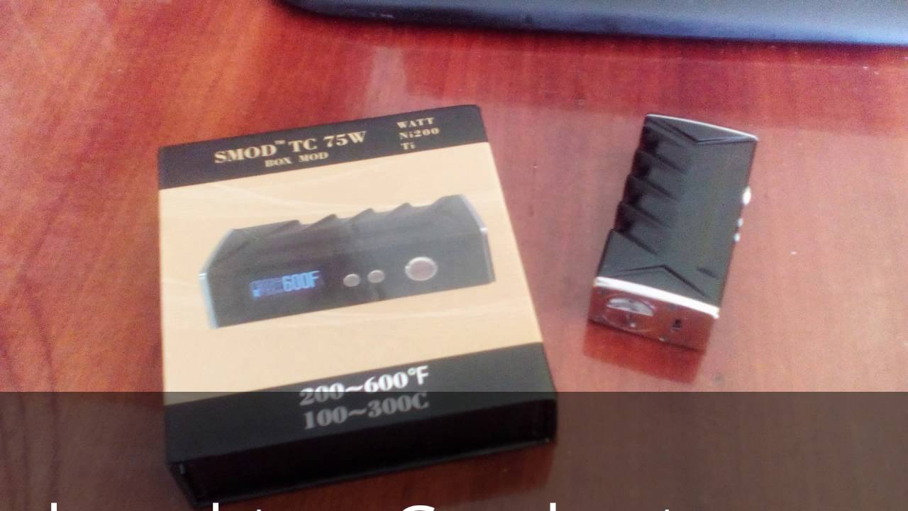 KVP SMOD 75W TC Box Mod - YouTube