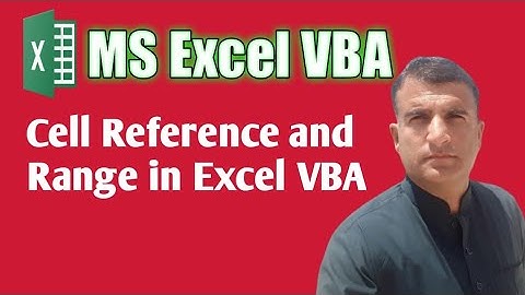Excel VBA cell reference/range