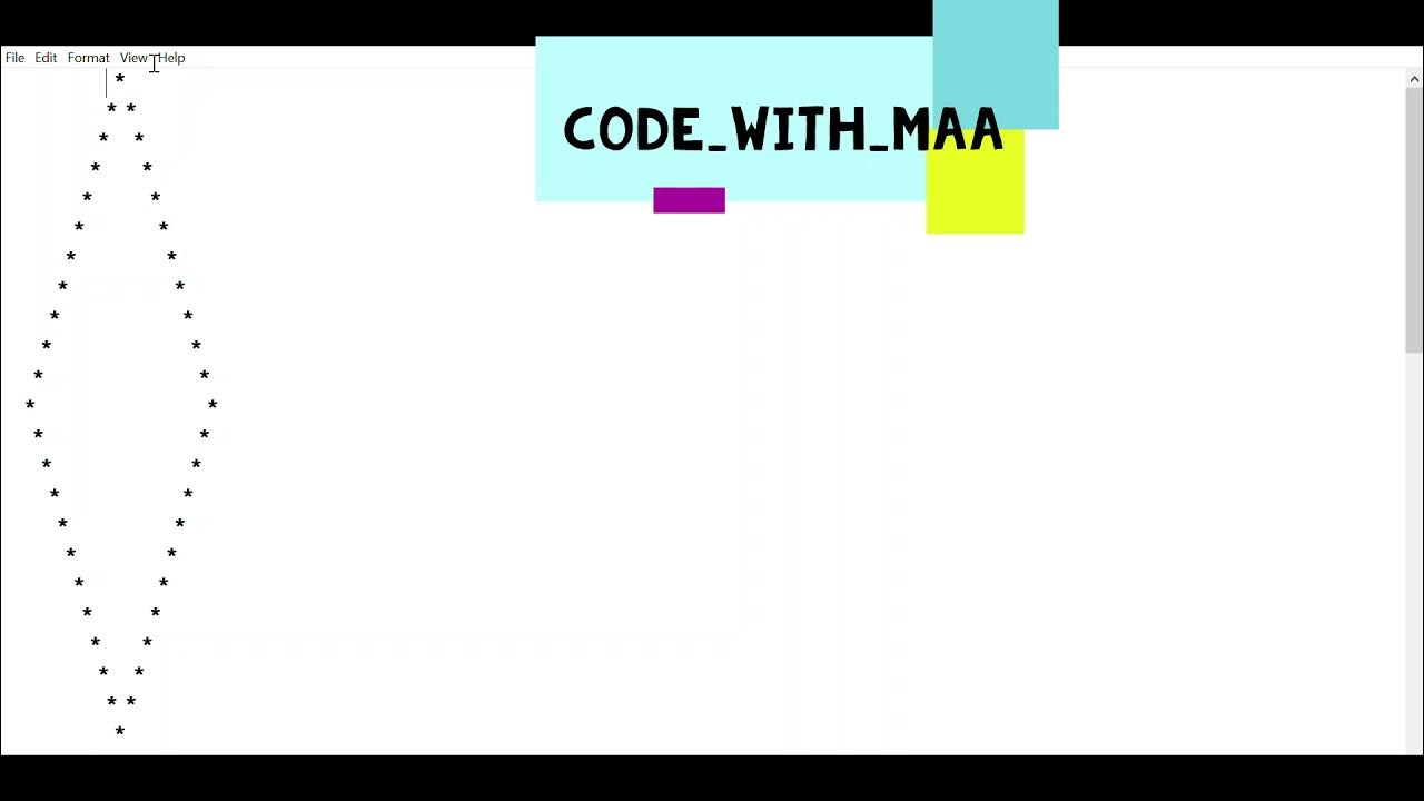 Diamond pattern in c algorithm and code of pattern in c practical 