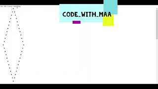 Diamond pattern in c||Algorithm and code of pattern in c||Practical question in c|| c programming