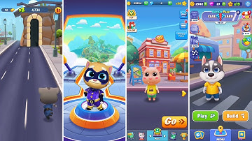 Talking Tom Gold Run,Talking Tom Hero Dash,Pet Runner,Running Pet (Android/iOS) Gameplay