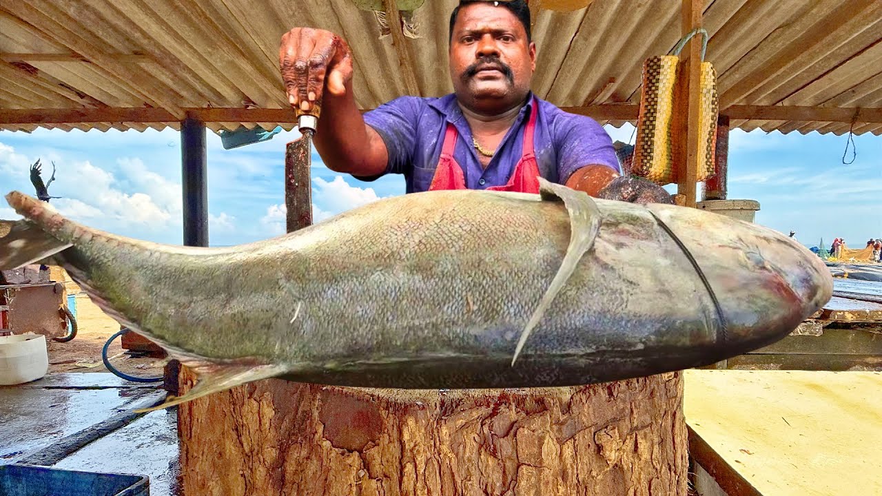 SPEED SELVAM Takes Over the Market – Epic Fish Cutting Begins Now!