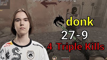 CS2 donk 27-9 (mirage) faceit voice comms POV | 2025/04/24 | #cs2 #demo