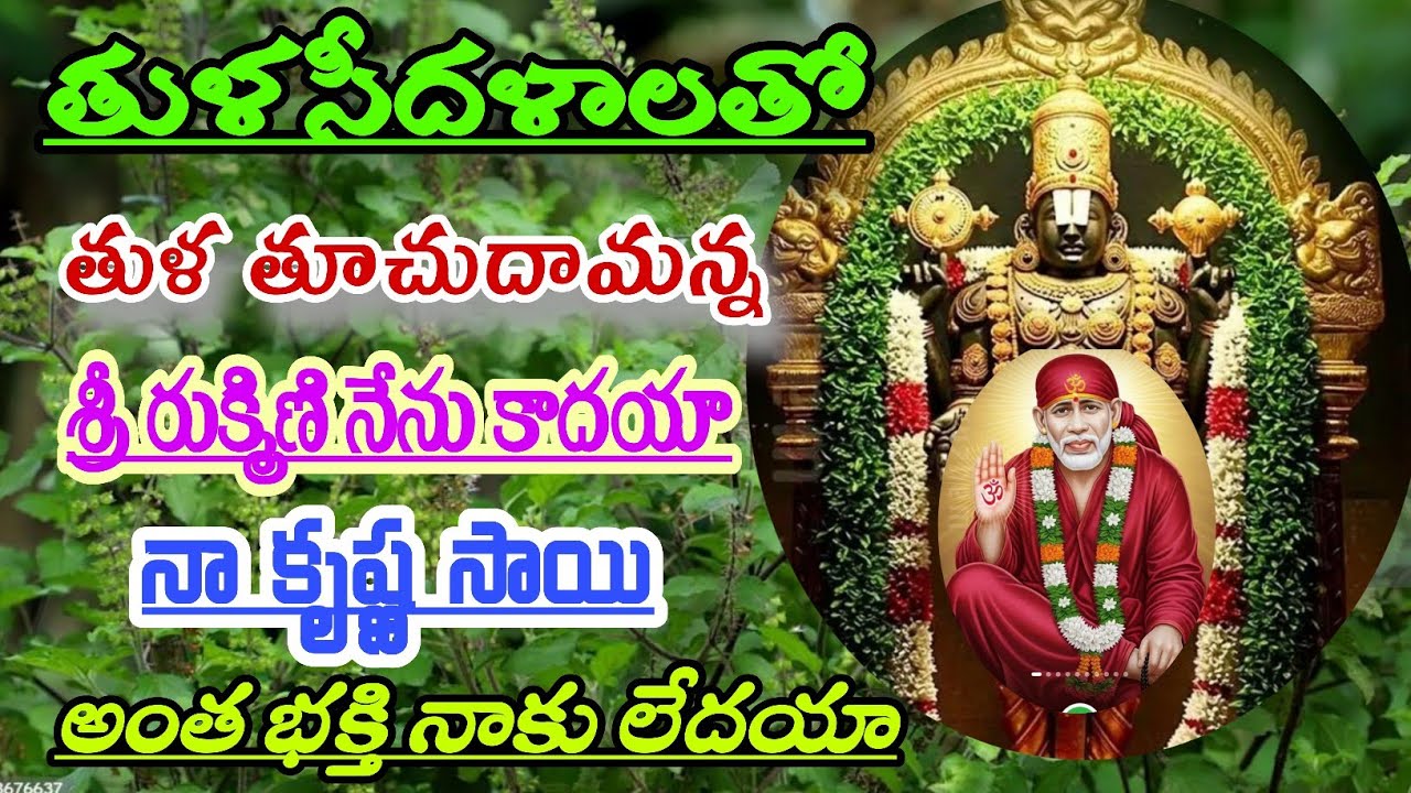 తుళసీ దళాలతో తుళ తూచుదామన్న కృష్ణ సాయి భక్తి గీతం