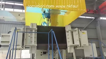 Our dual-axis C-type positioner and three-axis walking gantry, equipped with a FANUC welding robot.