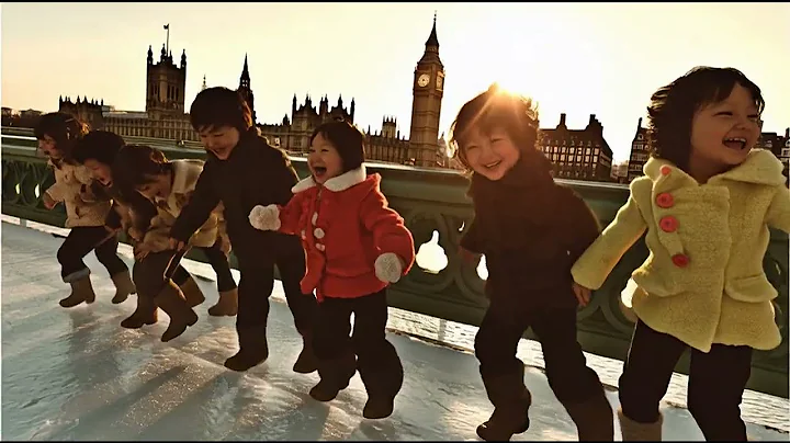 Joyful Toddlers Dancing in Snow at Iconic Tourist Destinations!