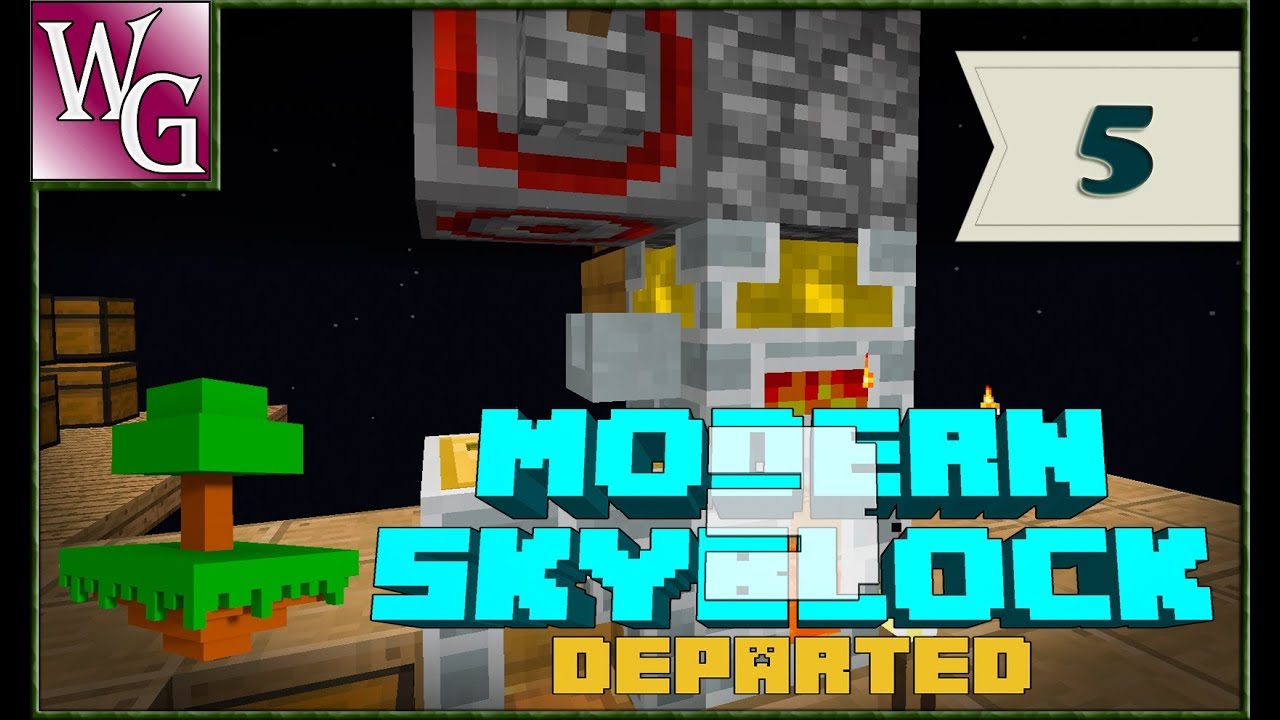 Modern skyblock 3 departed - мини плавильня №5 - YouTube