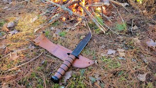 KaBar fighting knife practical full review. Stab,penetrate,defense,and bushcraft. The honest facts!