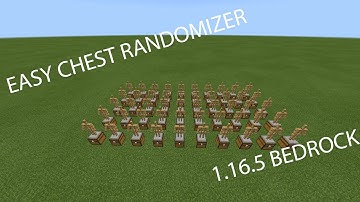 EASY chest randomizer | Minecraft Bedrock tutorials