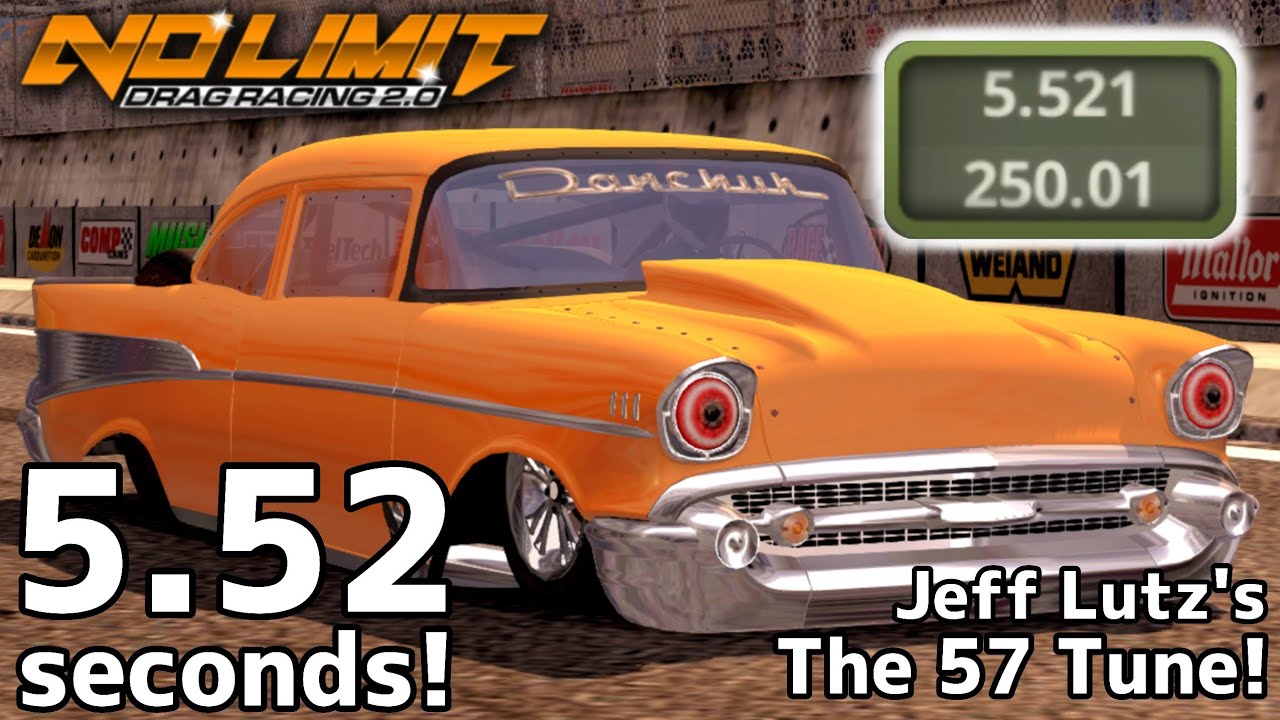 5.52 Seconds Jeff Lutz's The 57 Tune! No Prep Legends Bel Air | No