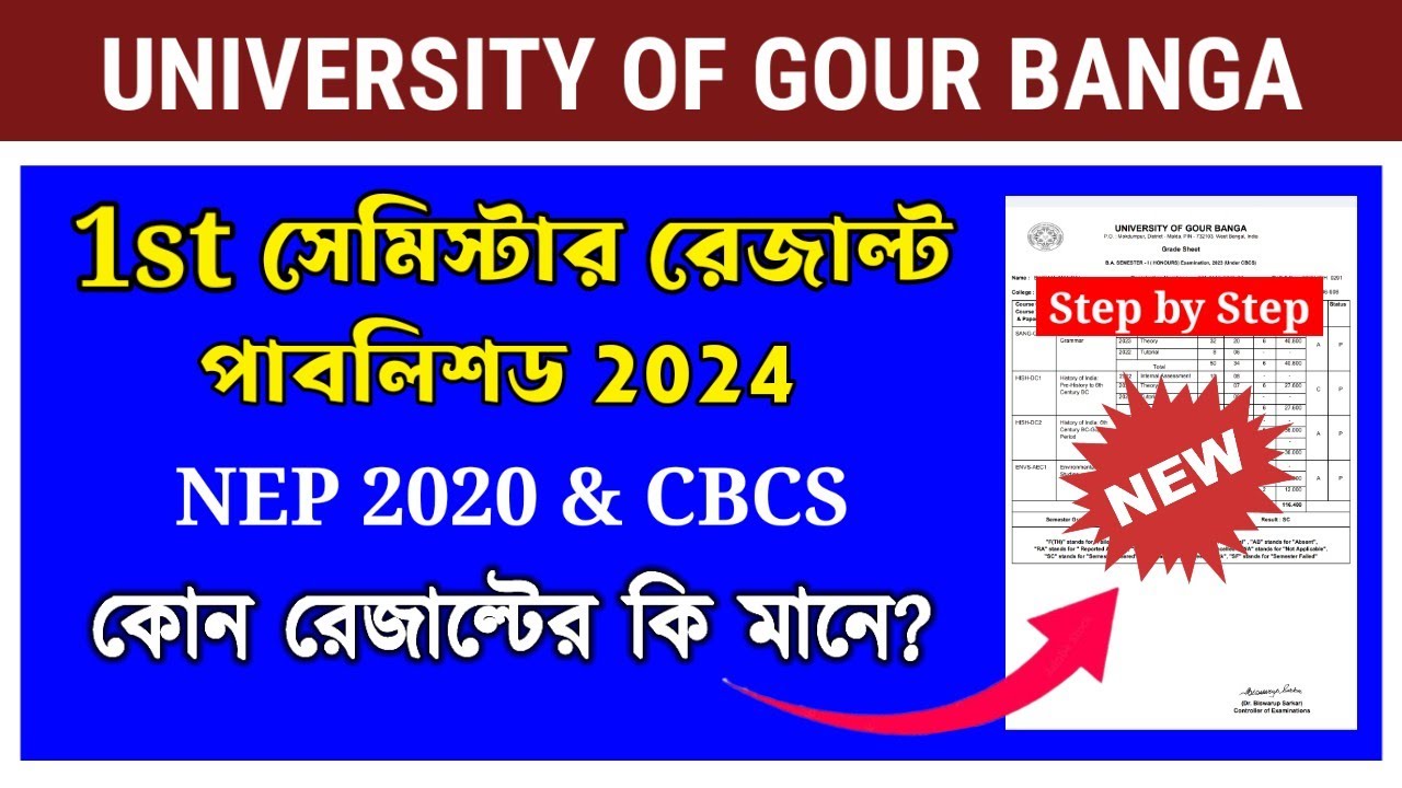 UGB 1st Semester Result Published 2024 | 1st সেমিস্টার রেজাল্ট 2024 প্রকাশিত হলো 