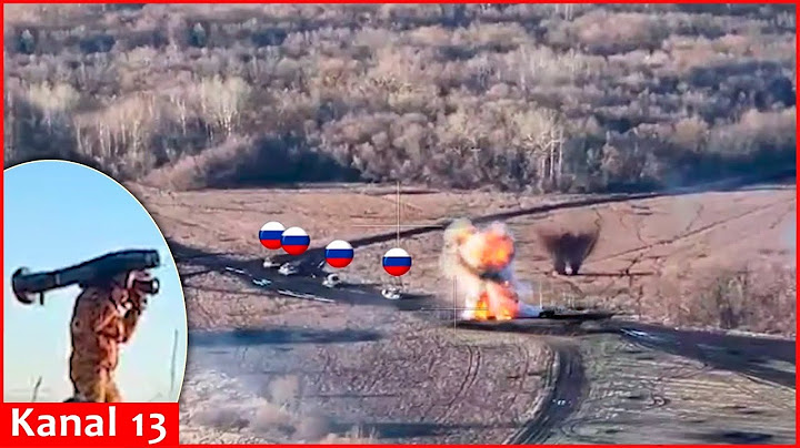 This time, Russian tanks, combat vehicles advancing in Kursk are destroyed by explosion with Javelin