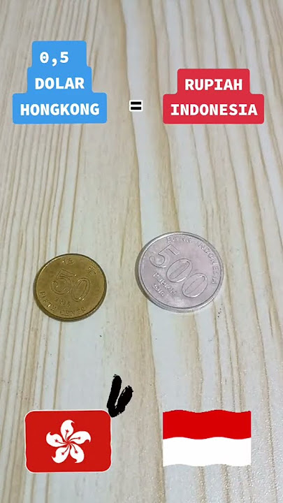 50 Sen Dolar Hongkong Rupiah Indonesia #shorts