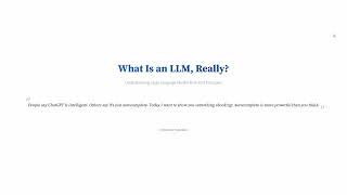Day 0 | What is an LLM REALLY (Not Magic, Just Math) | Explained Like You’re 12