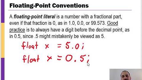 Floating Point Numbers in C