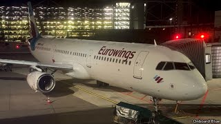 TRIP REPORT | FIRST TIME in Eurowings A321 | Dusseldorf to Fuerteventura | Economy