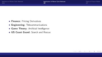 Monte Carlo Methods: Introduction