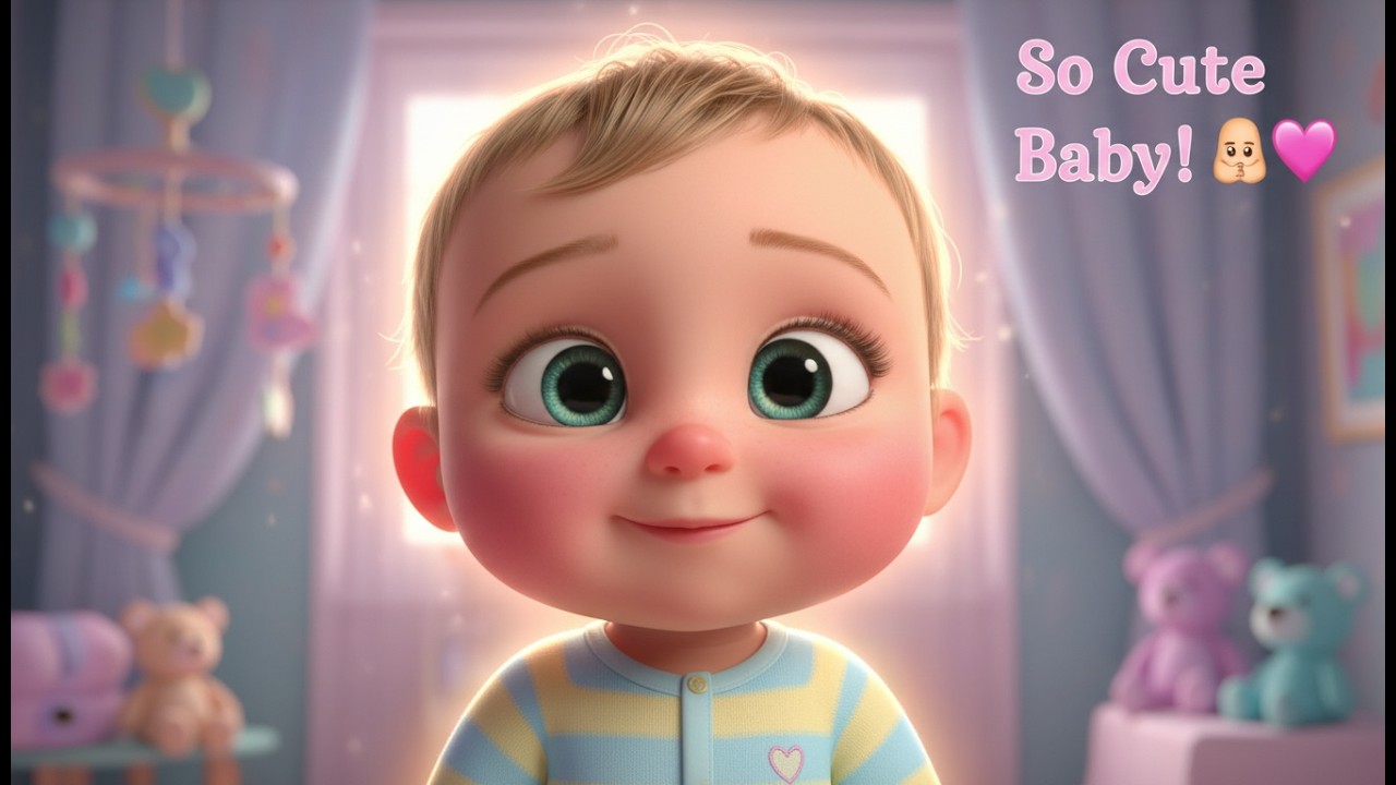 Sweet Newborn Baby Rhyme 👶 | Hello Little Baby 🌙✨ | New Born Baby Song | Kids Nursery Rhyme