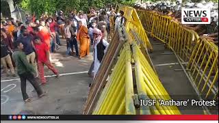 Iusf Anthare Protest Turns Tense As Police Fire Tear Gas And Water Cannons