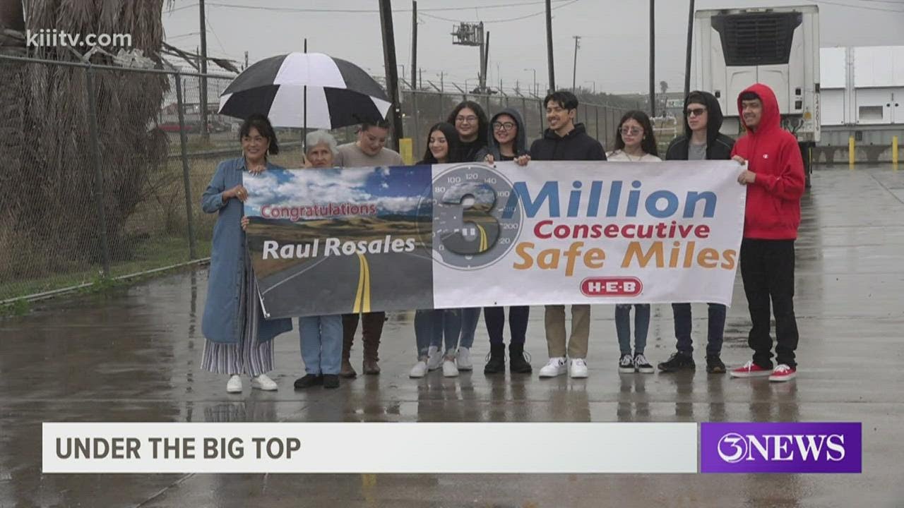 H E B Truck Driver Honored For Driving Three Million Consecutive Miles With No Accidents