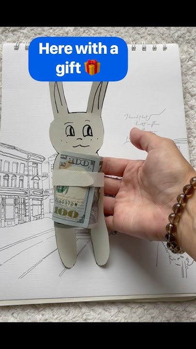 Заяц с подарком. Creative art and craft ideas with paper - YouTube