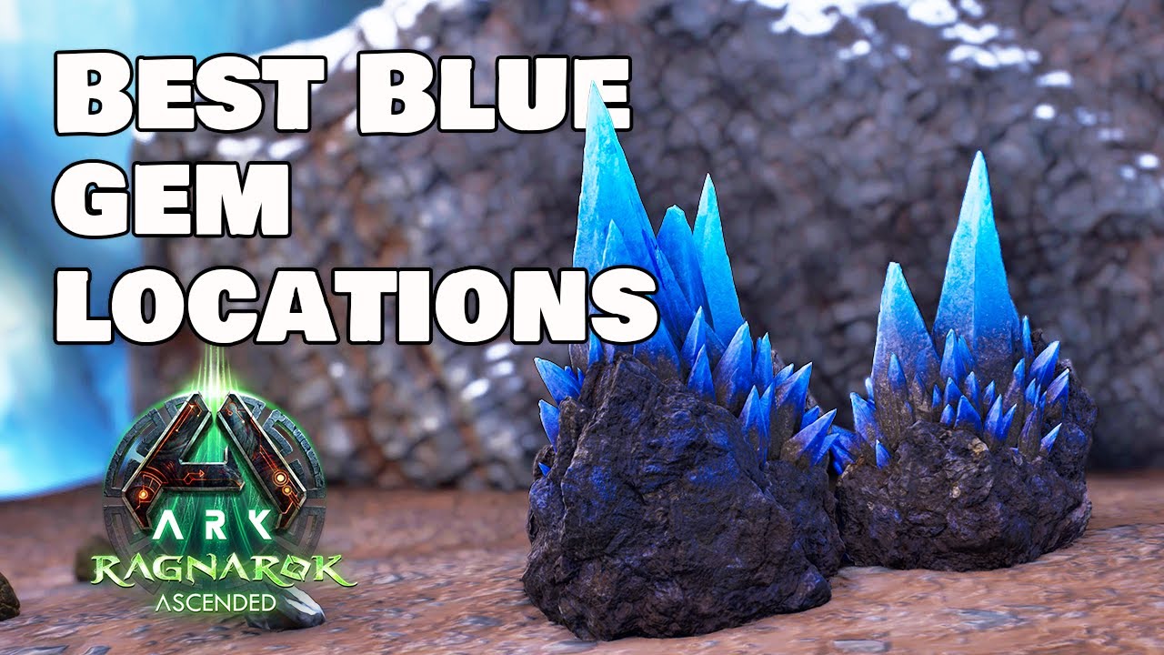 Where to Find BLUE GEMS - Ragnarok - Ark Survival Ascended.